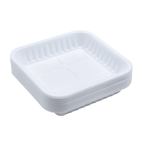 صحون بلاستيك رقم 1 مربعة 50 حبة