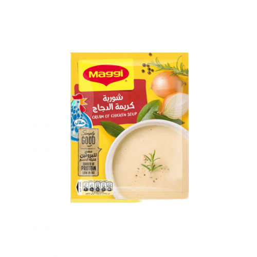 شوربة ماجي كريمة الدجاج