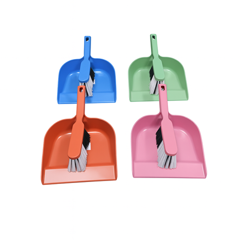 مكنسة يدوية صغيرة مع جاروف