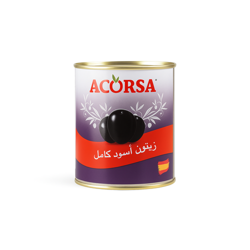 زيتون اسود كامل اكورسا 100 جم