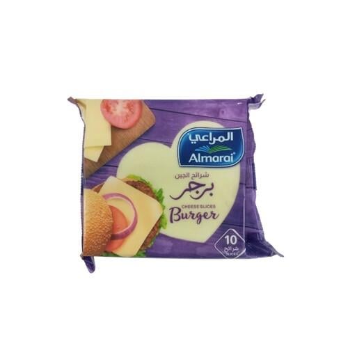 جبنة شرائح شيدر المراعي برجر كامل الدسم