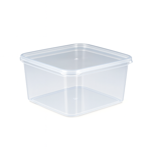 علب بلاستيك شفافة بغطاء 2 كيلو