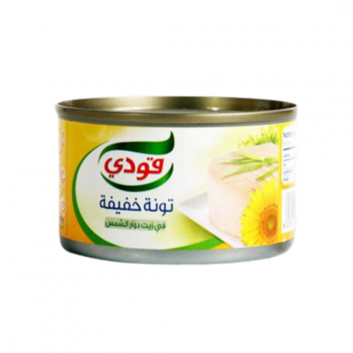 تونة قودي بزيت دوار الشمس كبير 185جم