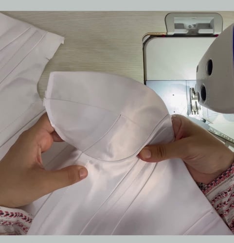 شرح خياطة الكورسيه بكب