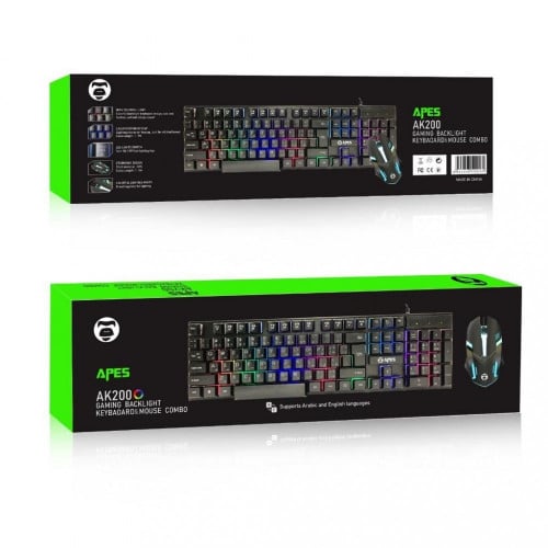 apes ak 210 gaming keyboard and mouse