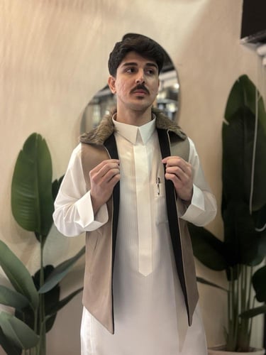 سديري جوخ دبل فيس فرو قلابي