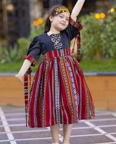 فستان بناتي تراثي سدو
