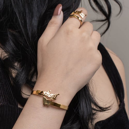 طقم أنيق بالاسم اسوارة و خاتم