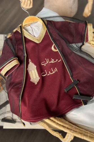 جلابية رمضانية بالتل الاسود الانيق
