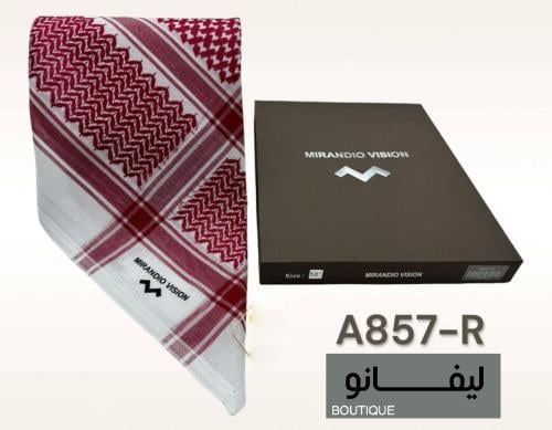 شماغ احمر مورانديو فايشن A857-R ليفانو بوتيك