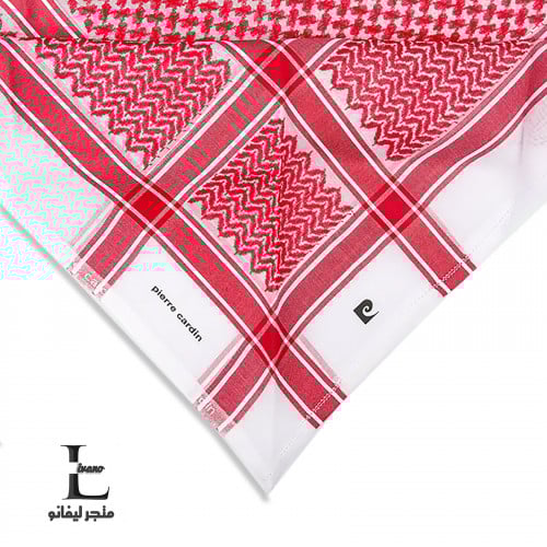 شماغ بيركاردان مودرن احمر موديل PY-R متجر ليفانو