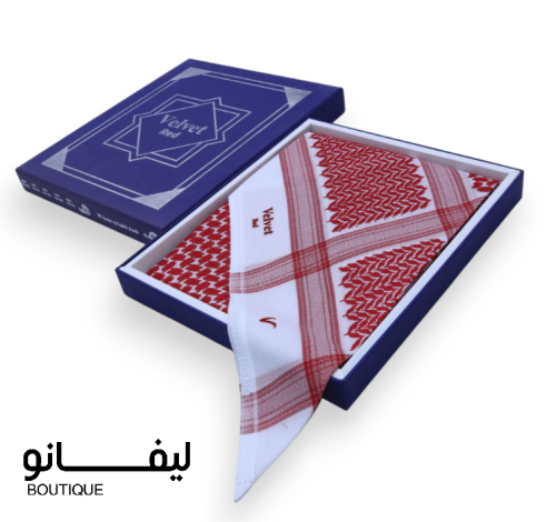شماغ فلفت مودرن ريد كلاسيك 25