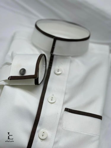 ثوب اطفال سكري موديل 001 ياقة سادة ازرار