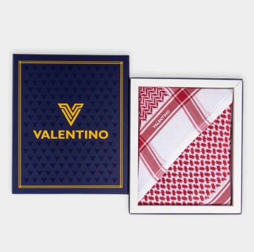 شماغ فالنتينو احمر 2024 الجديد كلاسيك