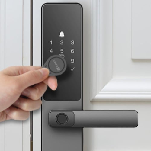 قفل باب الكتروني من ezviz موديل DL05 ببصمة الاصبع،...