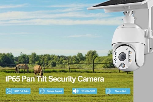 كاميرا متحركة تعمل بالطاقة الشمسية وشريحة بيانات