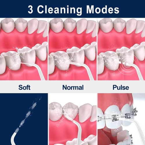 جهاز خيط الاسنان المائي+فرشه مائيه