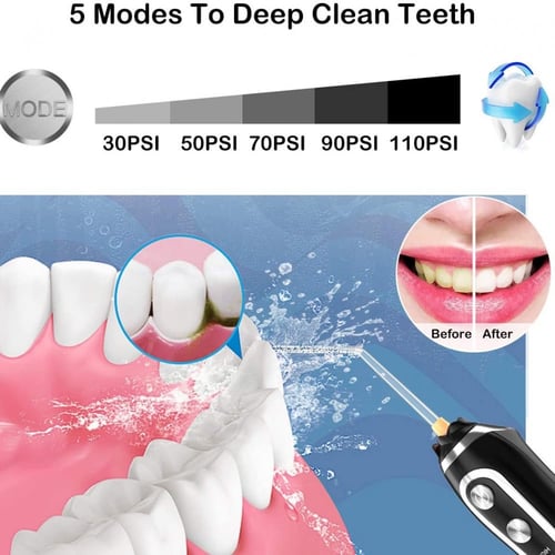 جهاز خيط الاسنان المائي+فرشه مائيه