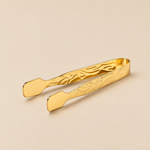 Golden incense tongs