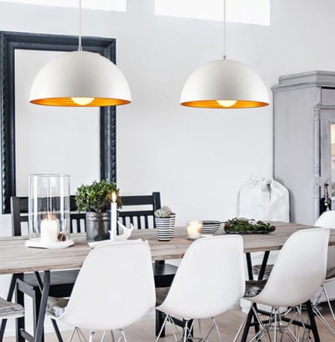 انارة معلقة E27 اسود راوند دروب Round Drop من روسل...