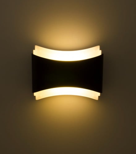 انارة جدارية 6047 جرم اسود المنيوم روسلين