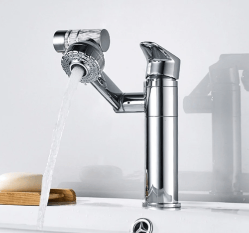 خلاط مغسلة اتوماتيك اسود او كروم متحرك كانا