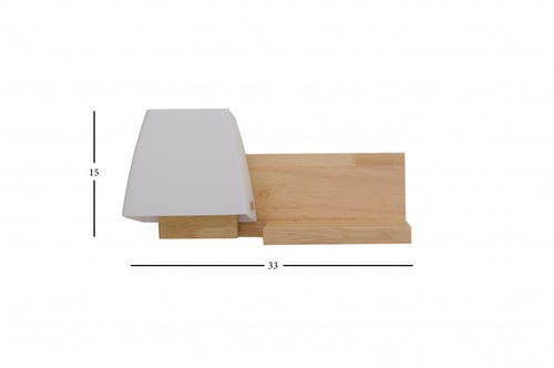 انارة جدارية خشبي قزاز ثلجي وودن Wooden