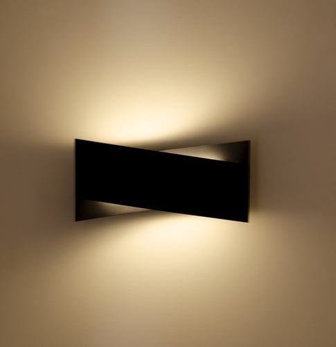 انارة جدارية 2103 جرم اسود المنيوم روسلين