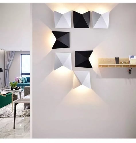 انارة جدارية 7254 جرم ابيض المنيوم روسلين