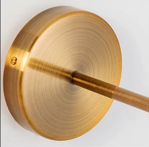 انارة جدارية ذهبي قزاز شفاف ليرا Lyra من روسلين