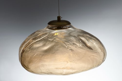 انارة معلقة E27 قزاز شفاف روك Rock من روسلين