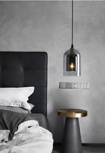 انارة معلقة E27 قزاز رمادي سبارو Sparrow من روسلين