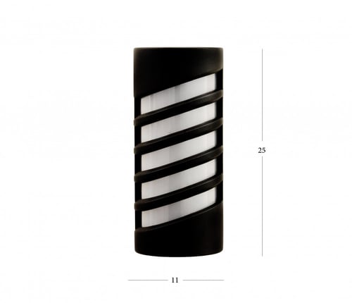 انارة جدارية 1027 جرم اسود المنيوم روسلين