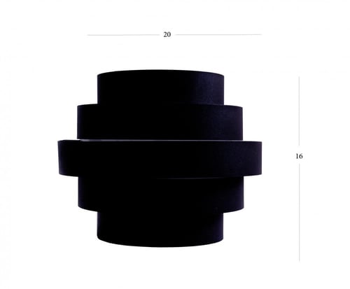 انارة جدارية 6026 جرم اسود المنيوم روسلين