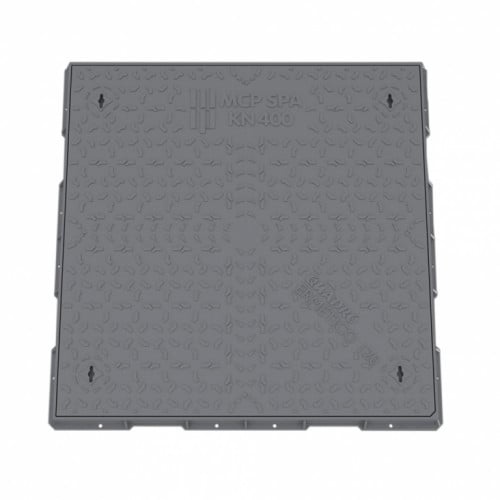 غطاء 70*70 تفتيش بلاستيك مدور بربل لون رصاصي