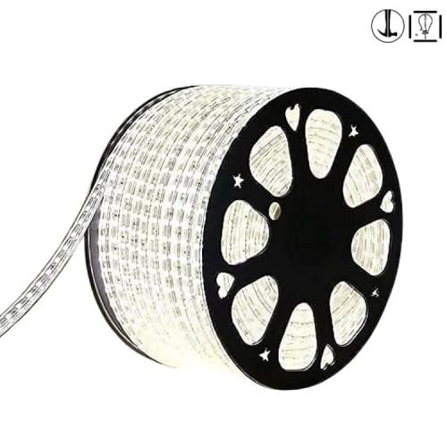 شريط انارة كريمي 2 خط عادي اتش ار لفة 50 متر