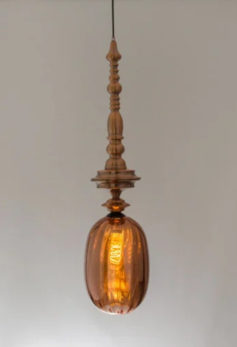 انارة معلقة E27 قزاز نحاسي شفاف مورسيا Murcie من ر...