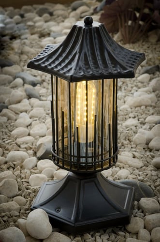 انارة حديقة جلاسي E27 اسود 30004 من روسلين