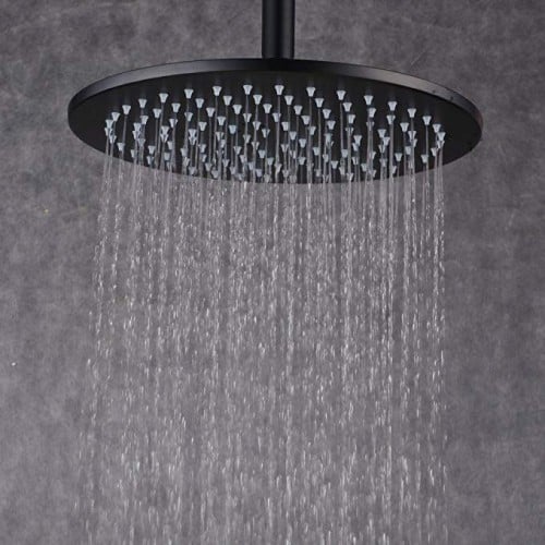 طاسة دش مطري اسود مدور مقاس 30 بي ار سي م . ع