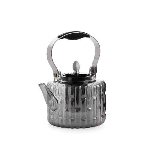 ابريق زجاج اسود شفاف 1 لتر