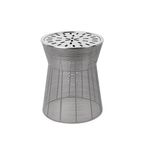 منقل جمر دائري رمادي