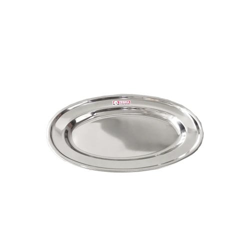 زيبرا صحن تقديم سرويس بيضاوي ستانلس ستيل متعدد الم...