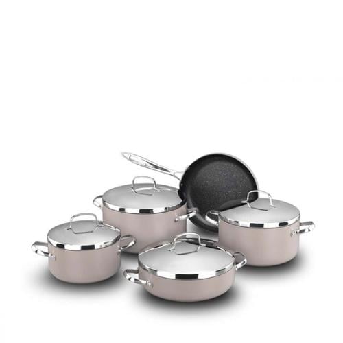 كوركماز زيتا بلس طقم جرانيت 9 قطع بيج - A1369