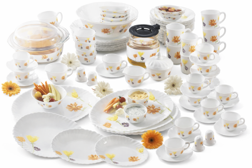 طقم أوركبال فرنسي من شركة Luminarc (96 قطعة) – aqu...