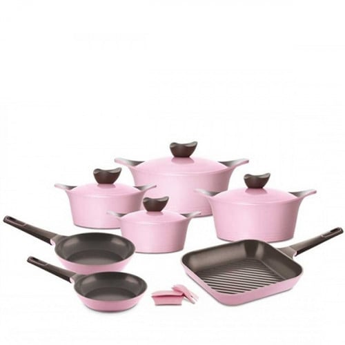 نيوفلام طقم جرانيت كوري 11 قطعة زهري