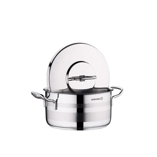 طقم قدور استيل كوركماز استرون 9 قطعة A2050