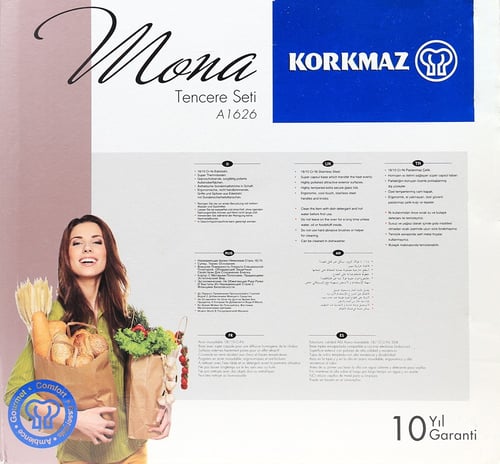 كوركماز مونا طقم طبخ 8 قطع - A1626