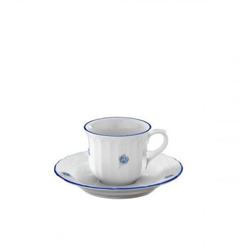 طقم فناجين قهوة بروسلين تركي مع صحون من كوتاهيا مك...