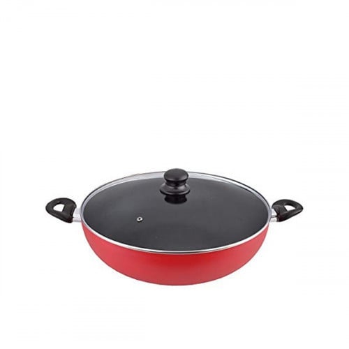 مقلاة عميقة غير لاصقة مع غطاء 32 سم من مستر كووك -...