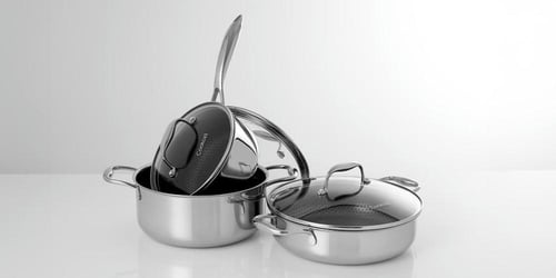 قدر كوكسيل هايبرد ستيل غير لاصق متعدد المقاسات